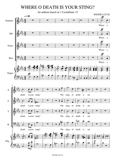 Where O Death Is Your Sting?