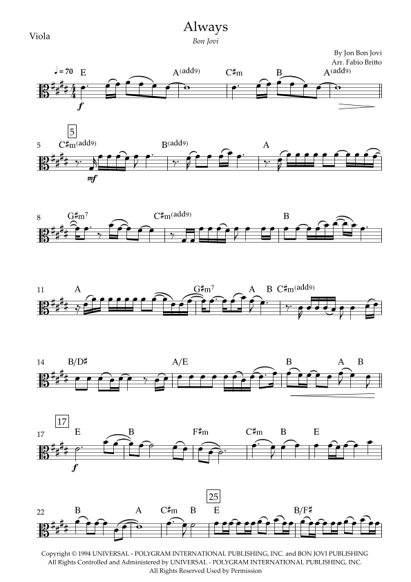 Always (arr. Fabio Britto)