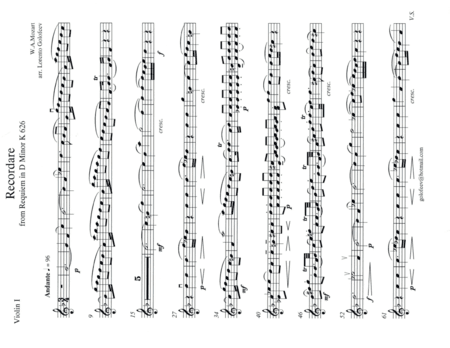 Recordare (arr. Lorento Golofeev)