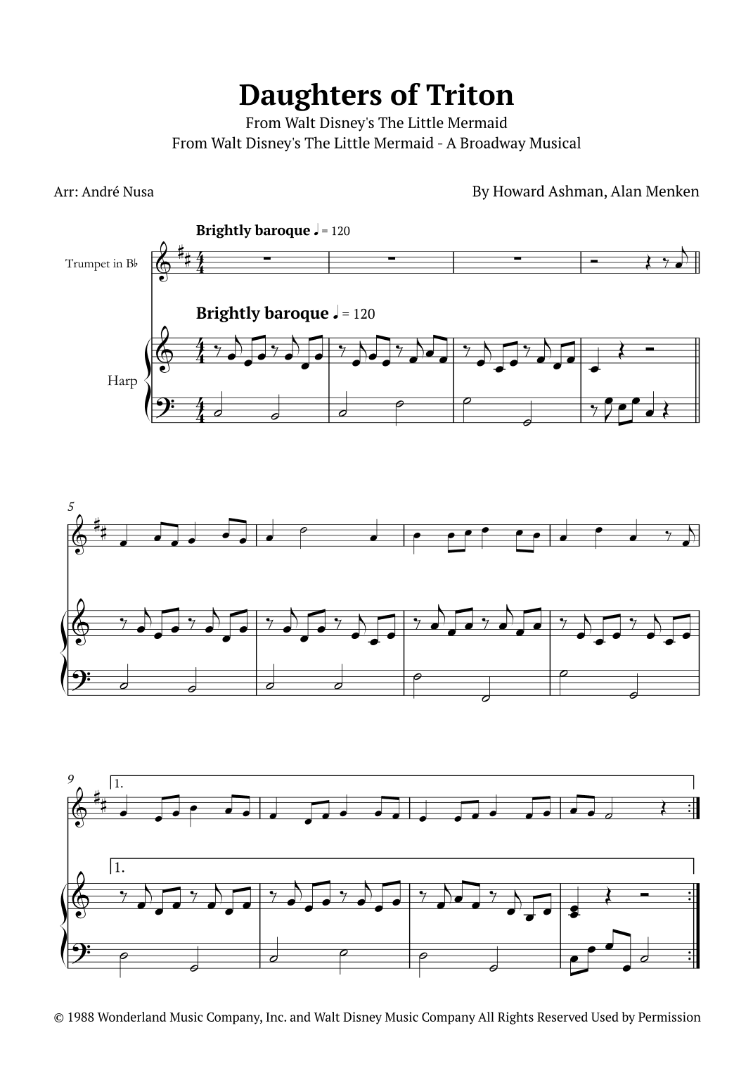 Daughters Of Triton (arr. André Nusa)