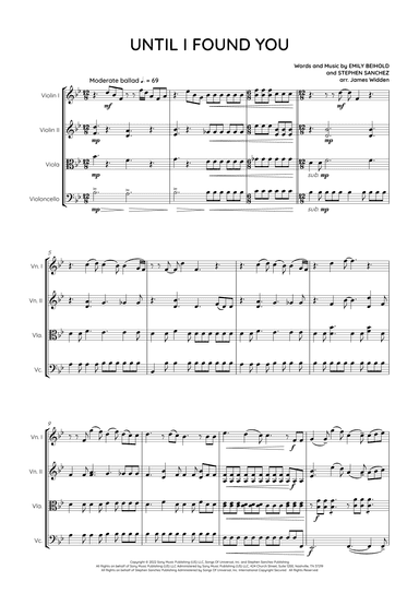Until I Found You (arr. James Widden)