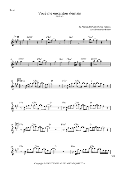 Voce Me Encantou Demais (arr. Fernando Britto)