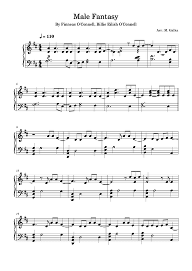 Male Fantasy (arr. M. Galka)