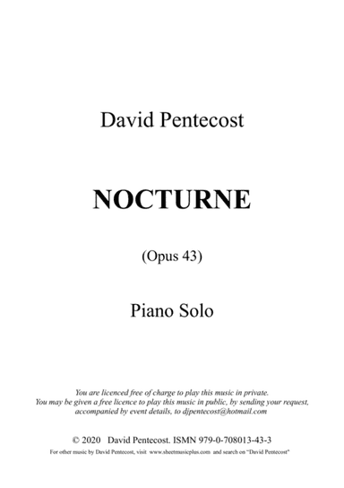 Nocturne, Opus 43
