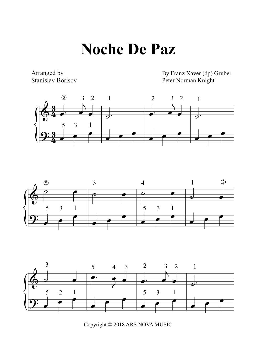 Noche De Paz (arr. Stanislav Borisov)