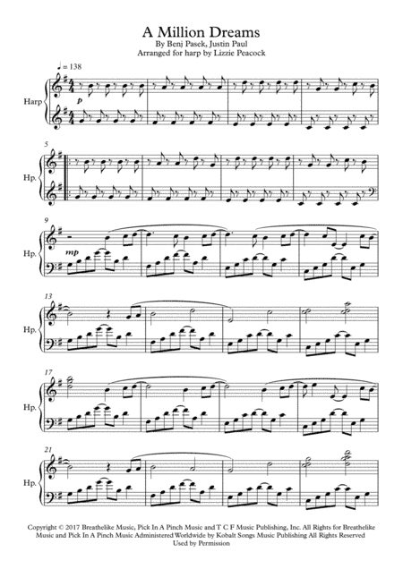 A Million Dreams (arr. Lizzie Peacock)