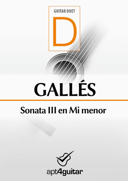 Sonata III en Mi menor (arr. Roberto García)