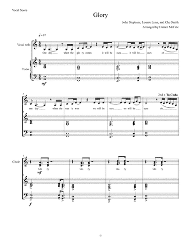 Glory (arr. Darren McFate)