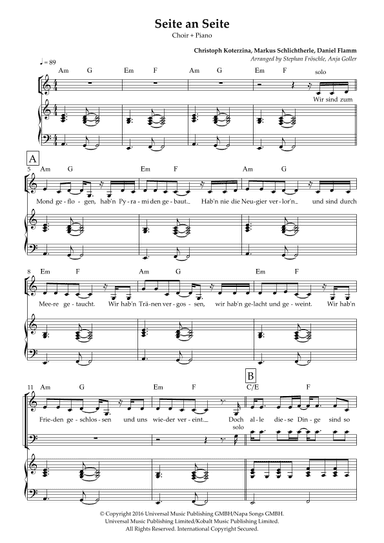 Seite An Seite (arr. Stephan Fröschle)