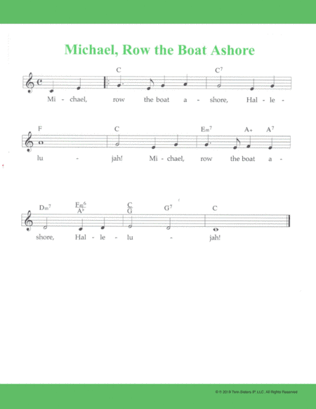 Michael, Row the Boat Ashore (arr. Hal Wright)