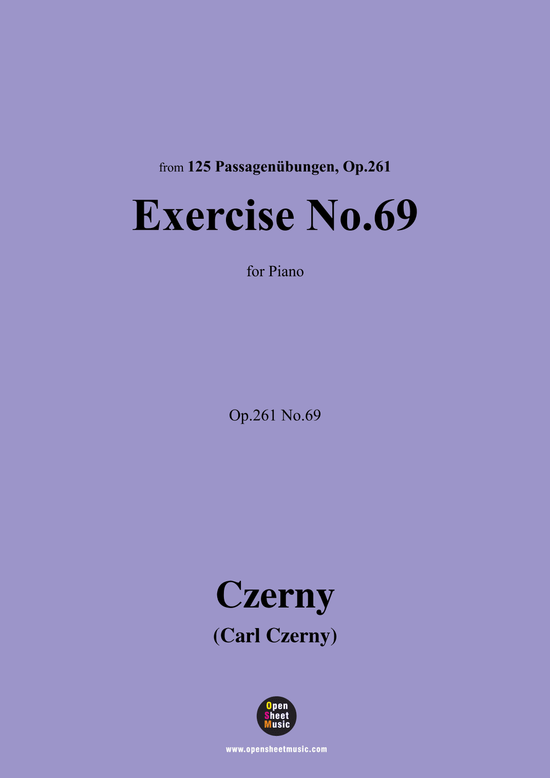 C. Czerny-Exercise No.69,Op.261 No.69 (arr. OSM Press)