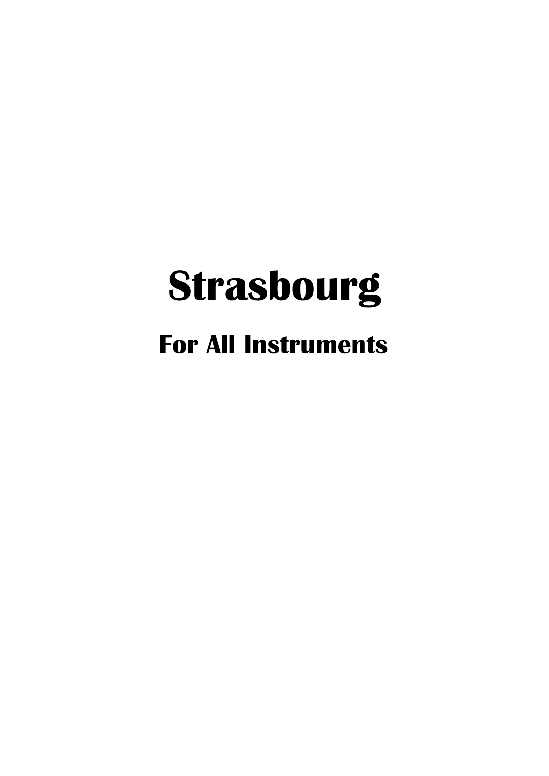 Strasbourg Transcription