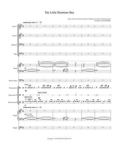 The Little Drummer Boy (arr. David Maddux)