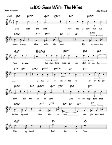 Gone With The Wind (arr. John Fries)