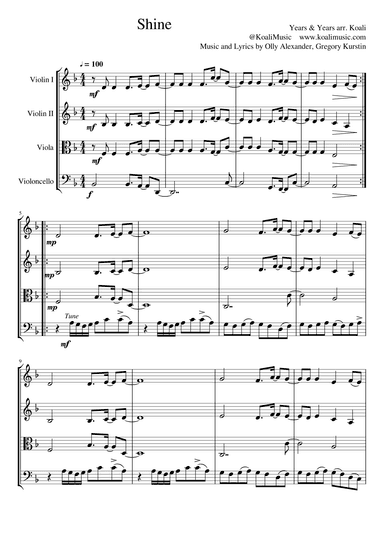 Shine (arr. KoaliMusic)