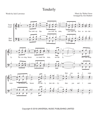 Tenderly (arr. Jim Shubert)