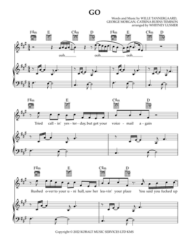 Go (arr. Whitney Lussier)