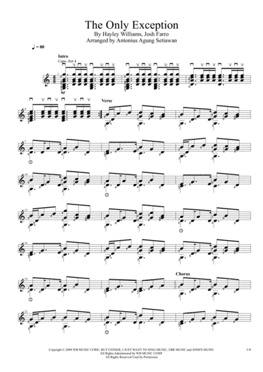 The Only Exception (arr. Antonius Agung Setiawan)