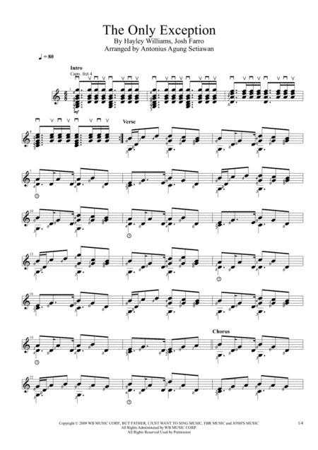 The Only Exception (arr. Antonius Agung Setiawan)