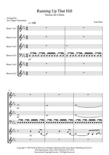 Running Up That Hill (arr. Filippo Tramontana)