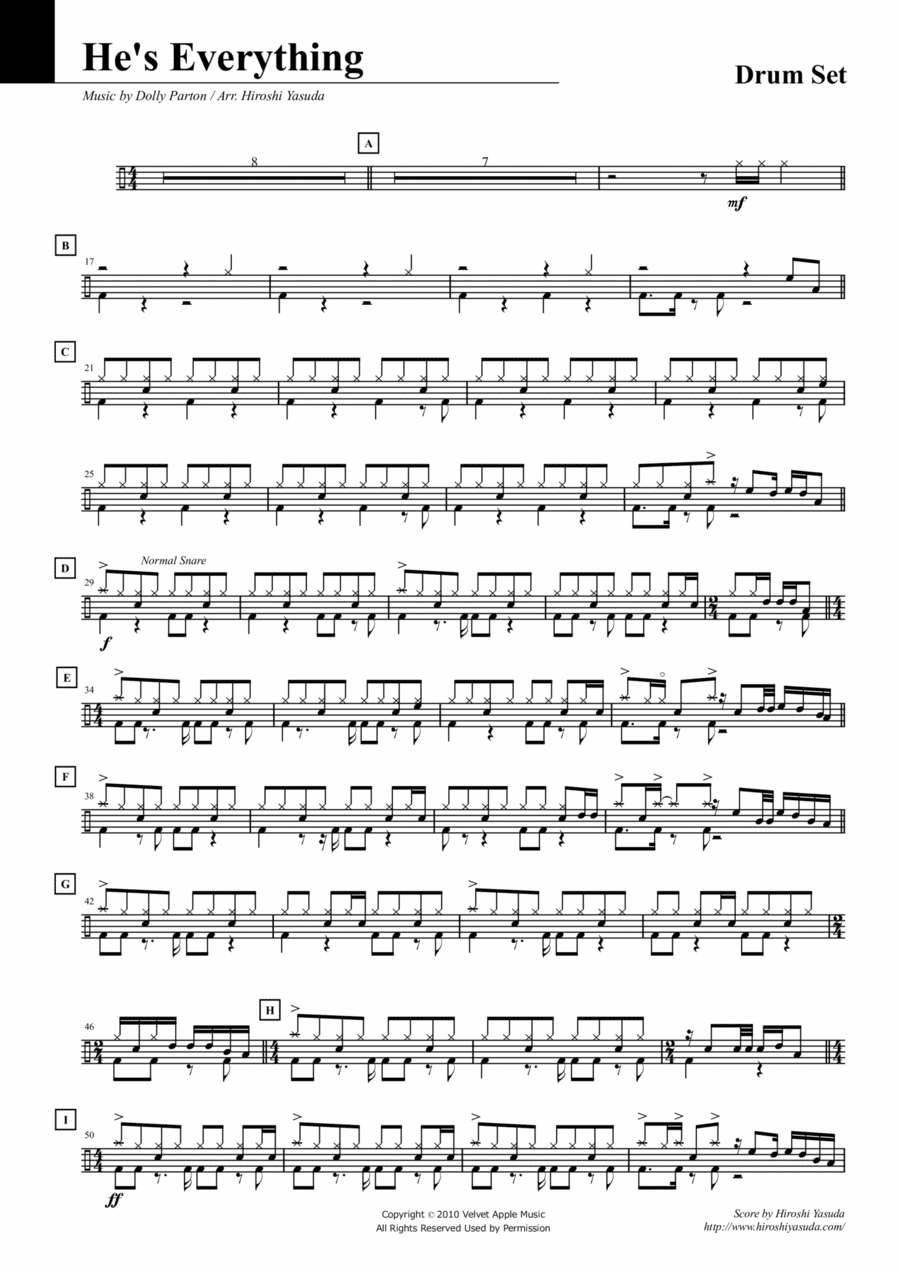 He's Everything (arr. Hiroshi Yasuda)