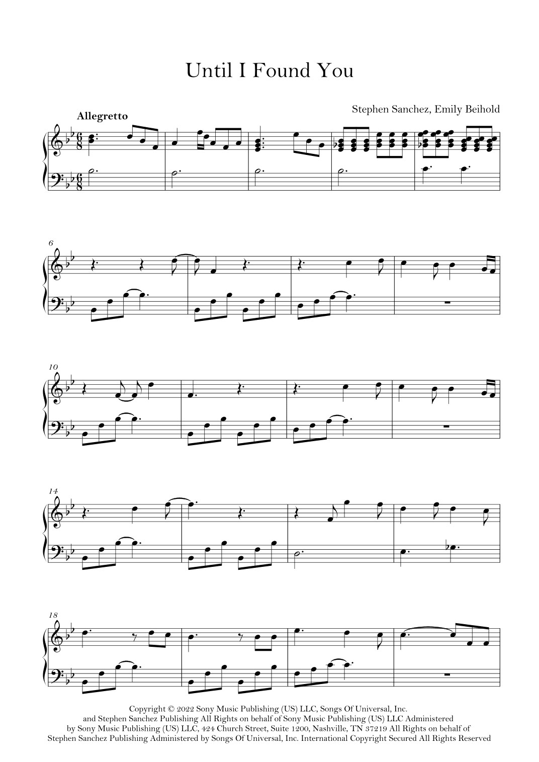 Until I Found You (arr. Lila Lali)
