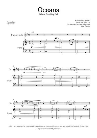 Oceans (where Feet May Fail) (arr. Iury Cardoso)