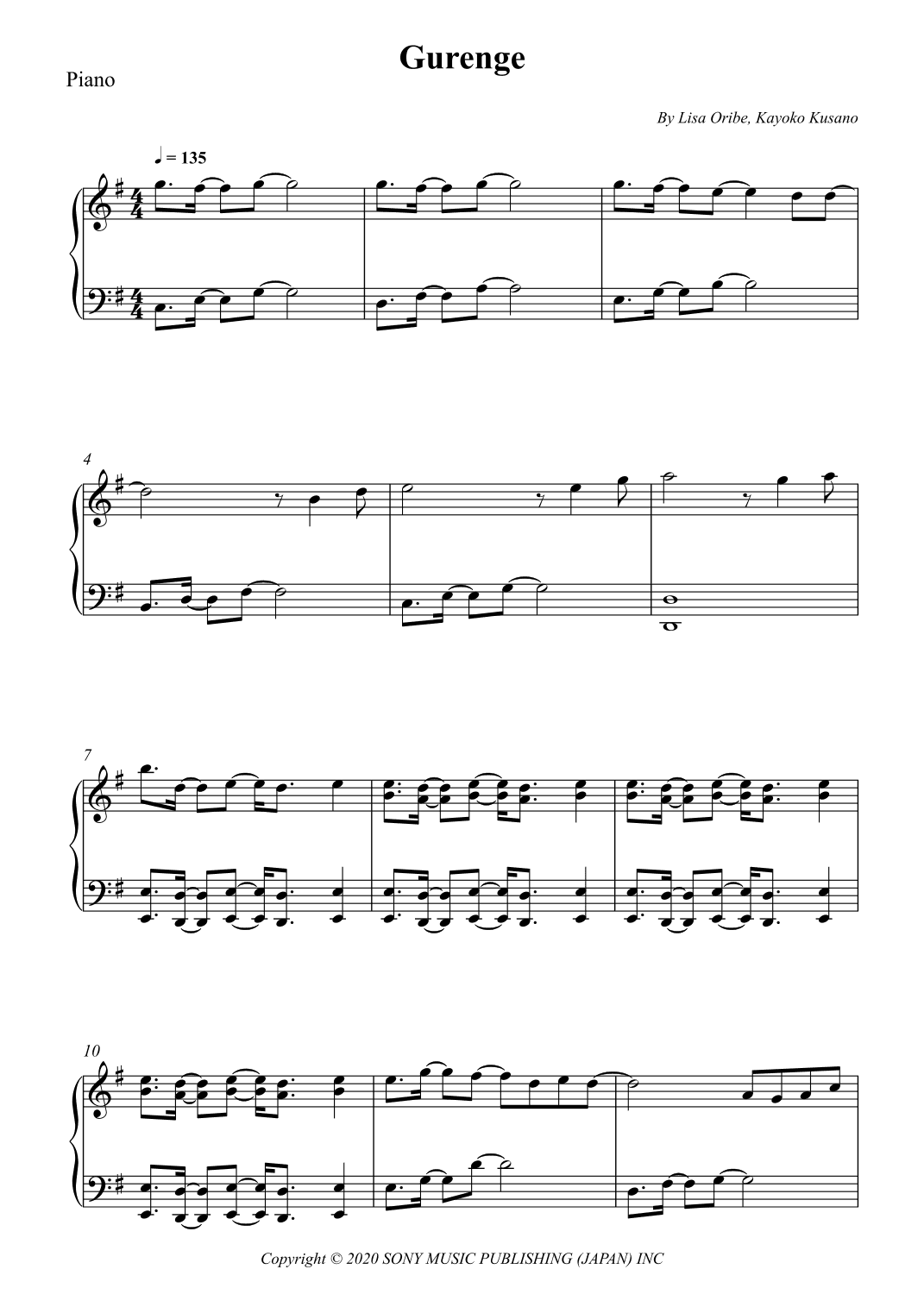 Gurenge (arr. Wesley S. SIlva)