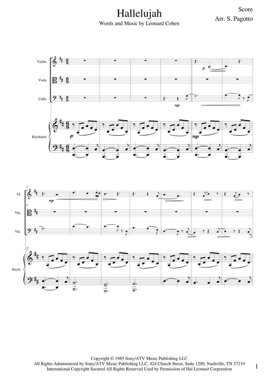 Another Hallelujah (arr. Stefano Pagotto)