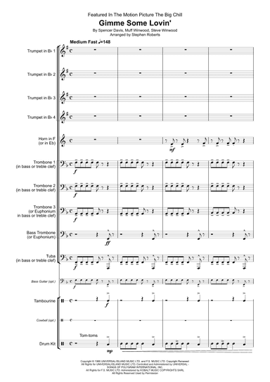 Gimme Some Lovin' (arr. Stephen Roberts)