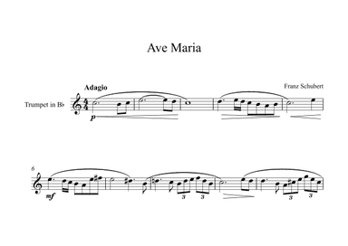 Ave Maria - Franz Schubert (Trumpet) (arr. Digital Book Music)