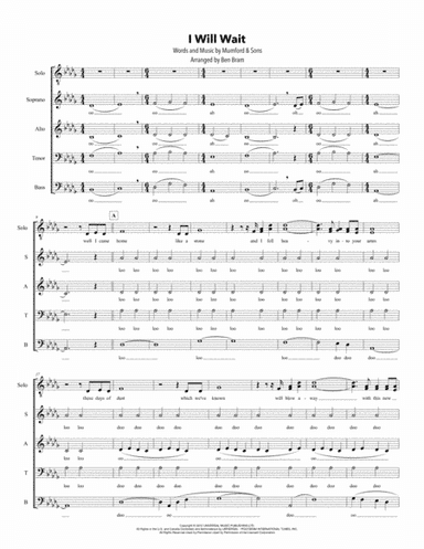 I Will Wait (arr. Ben Bram)
