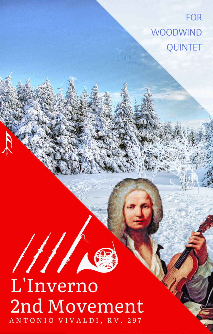 Largo from Winter by Vivaldi for Woodwind Quintet (arr. Woods Only)