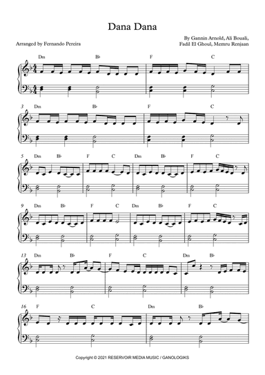 Dana Dana (arr. Fernando Pereira)