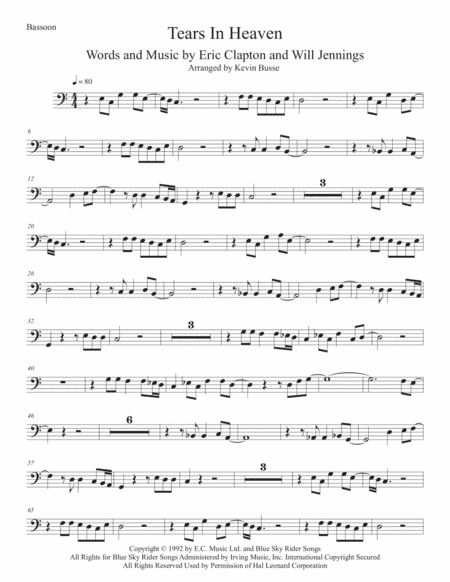 Tears In Heaven (arr. Kevin Busse)