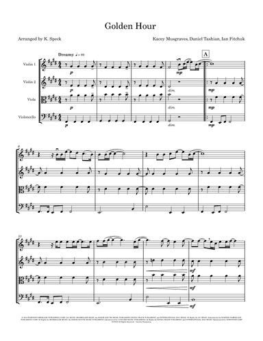 Golden Hour (arr. K. Speck)