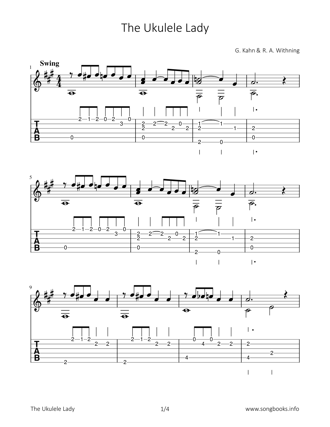 The Ukulele Lady (arr. Bettina Schipp)