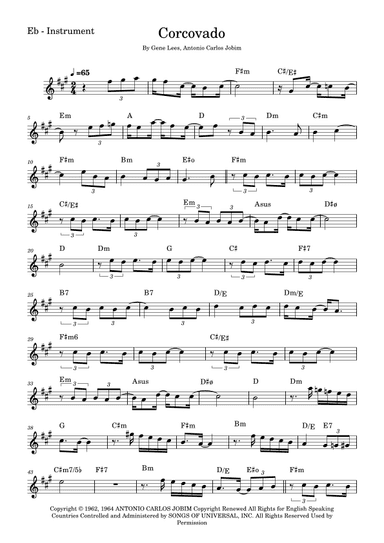 Quiet Nights Of Quiet Stars (corcovado) (arr. Fabio Eduardo de Oliveira)