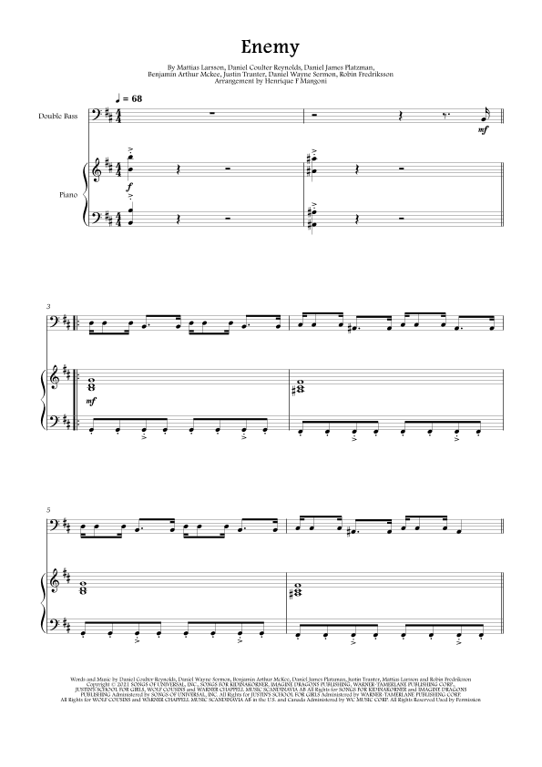 Enemy (arr. Henrique F Mangoni)