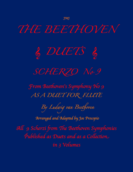 The Beethoven Duets For Flute Scherzo No. 9 (arr. Joe Procopio)
