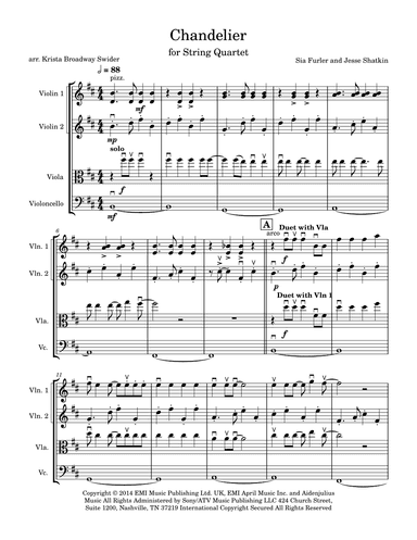 Chandelier (arr. Krista Broadway Swider)