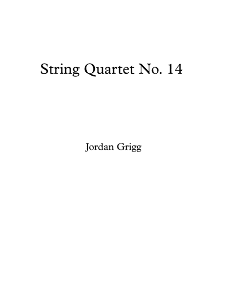 String Quartet No.14