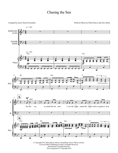 Chasing The Sun (arr. Jason Nicolo Ferrandino)