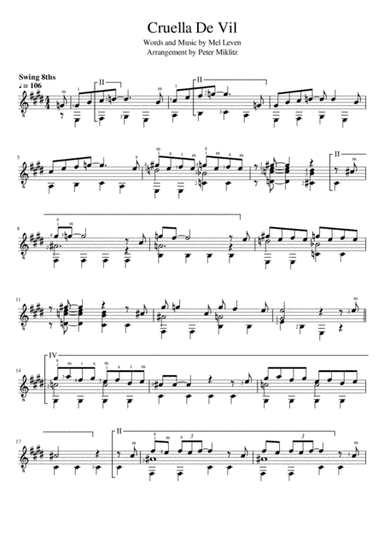 Cruella De Vil (arr. Peter Miklitz)