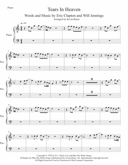 Tears In Heaven (arr. Kevin Busse)
