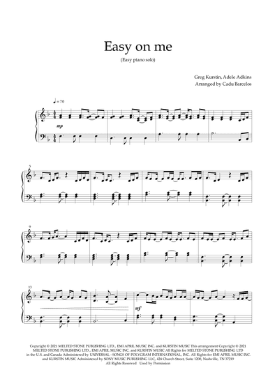 Easy On Me (arr. Cadu Barcelos)