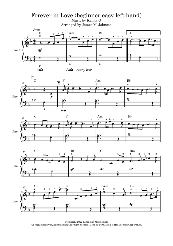 Forever In Love (arr. James Johnson)