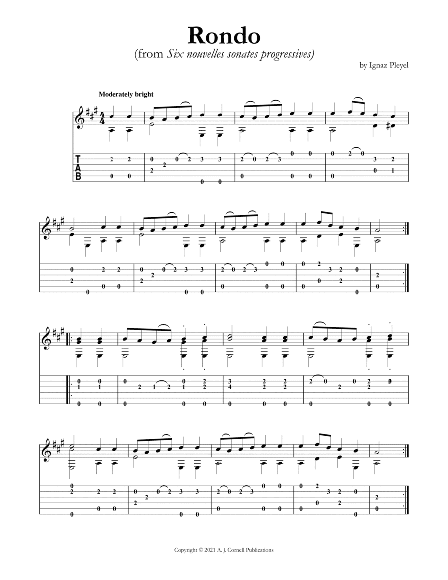 Rondo (from Six nouvelles sonates progressives) (arr. Mark Phillips)