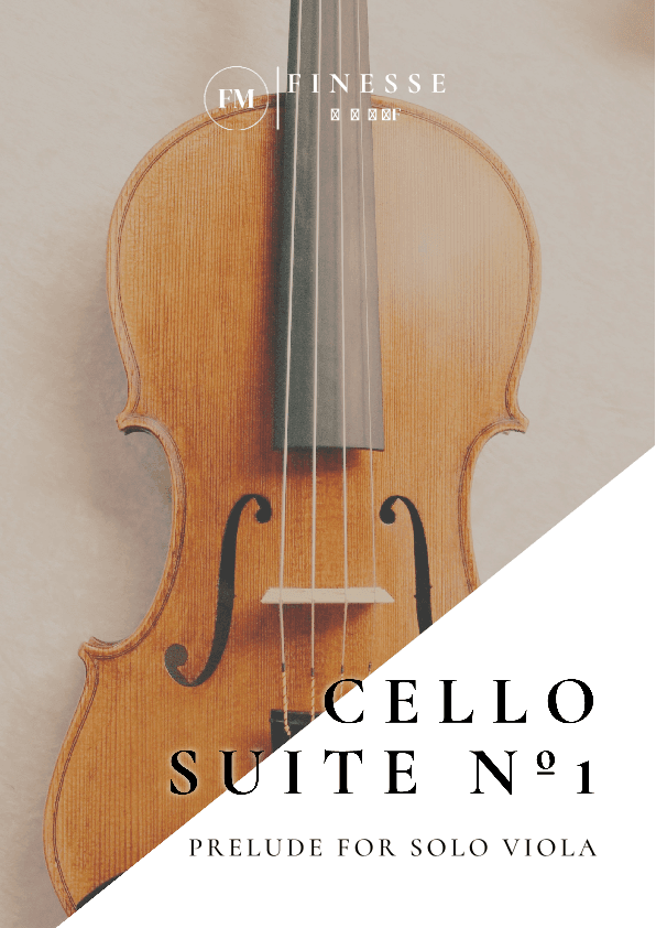 Cello Suite No. 1 (Prelude) For Solo Viola (arr. Ivan de Andrade)