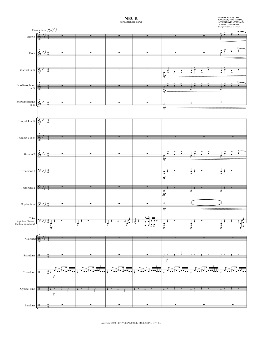 Talkin' Out Of The Side Of Your Neck (arr. Bakhari S. Nokuri)